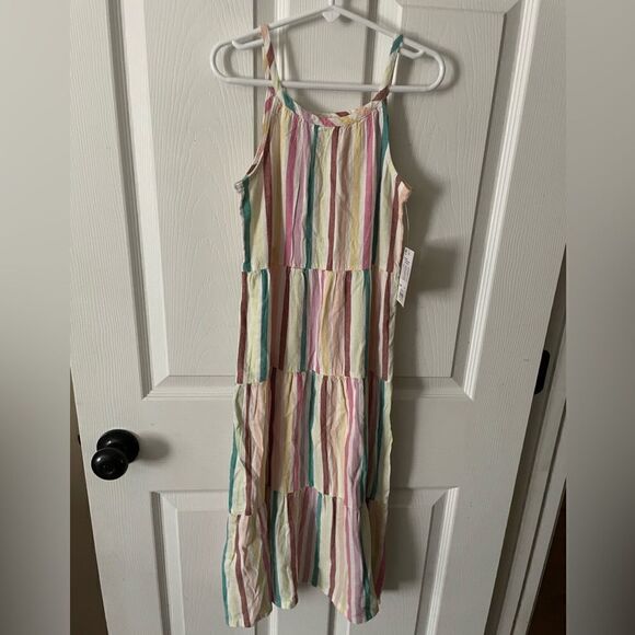 jumping beans Other - 🆕Girls rainbow striped maxi linen style dress